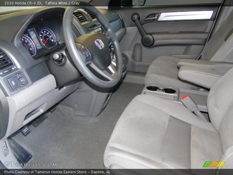 Taffeta White / Gray 2010 Honda CR-V EX