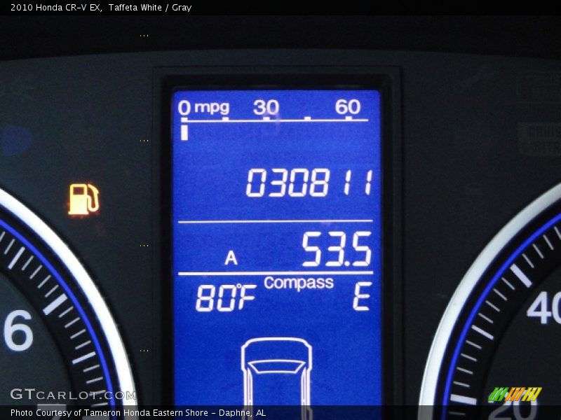 Taffeta White / Gray 2010 Honda CR-V EX