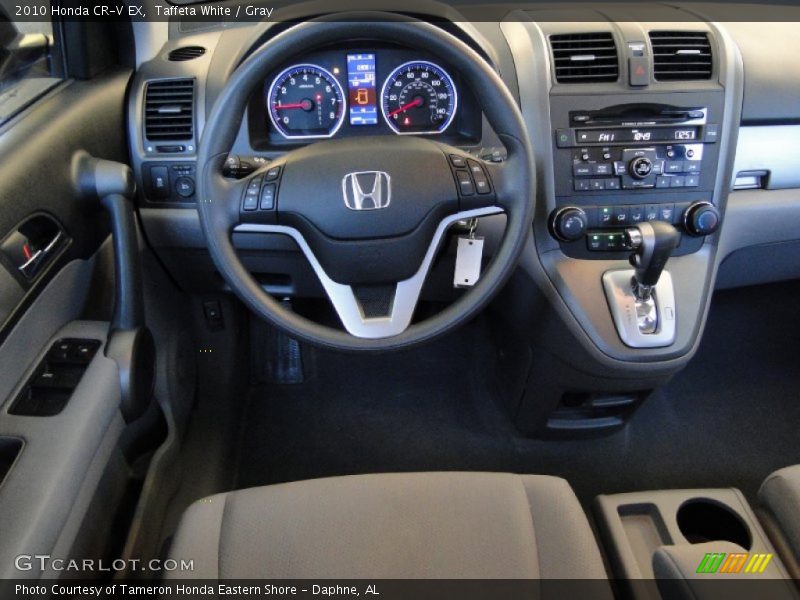 Taffeta White / Gray 2010 Honda CR-V EX
