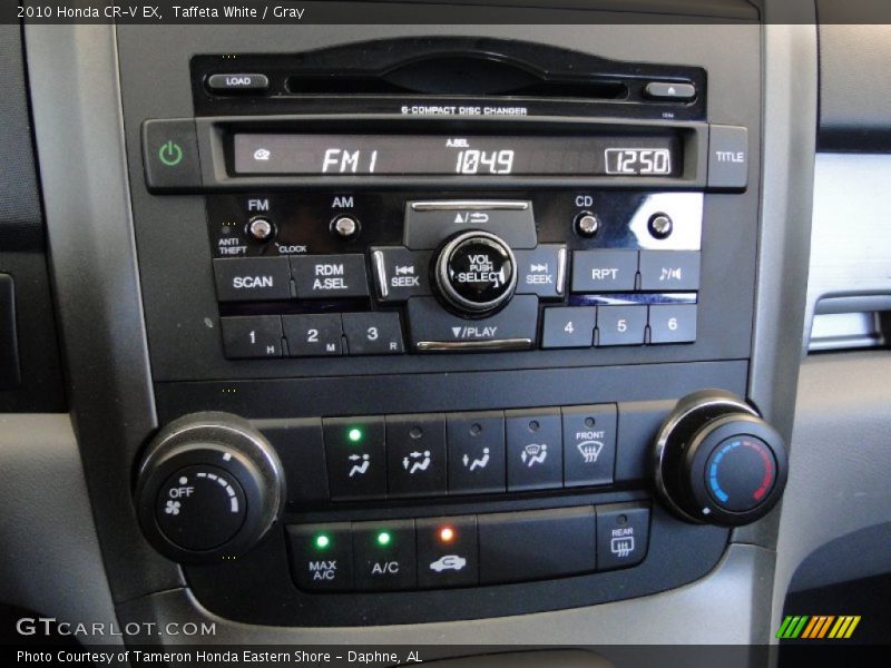 Taffeta White / Gray 2010 Honda CR-V EX