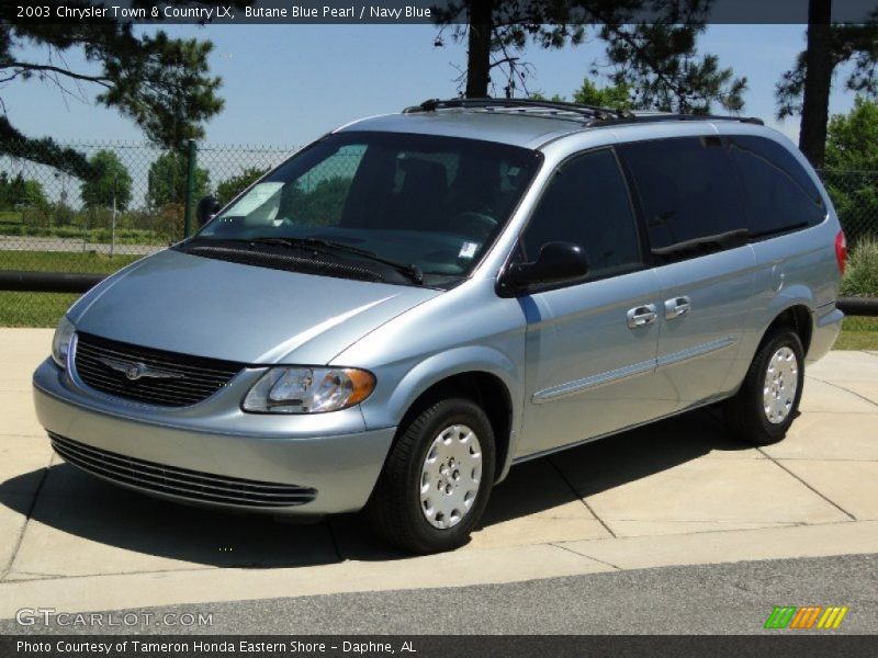 Butane Blue Pearl / Navy Blue 2003 Chrysler Town & Country LX