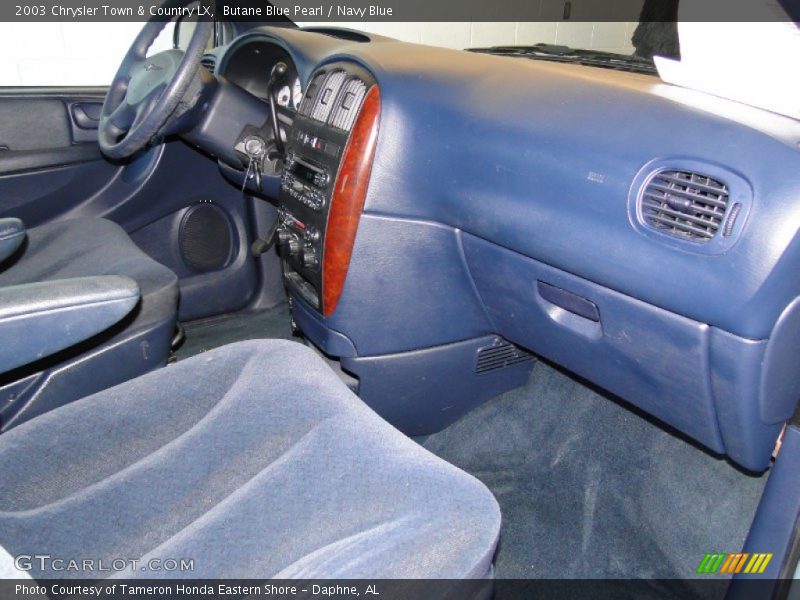 Butane Blue Pearl / Navy Blue 2003 Chrysler Town & Country LX