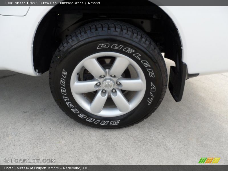 Blizzard White / Almond 2008 Nissan Titan SE Crew Cab