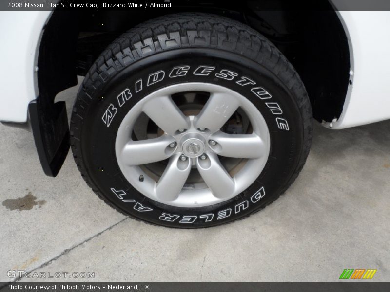 Blizzard White / Almond 2008 Nissan Titan SE Crew Cab