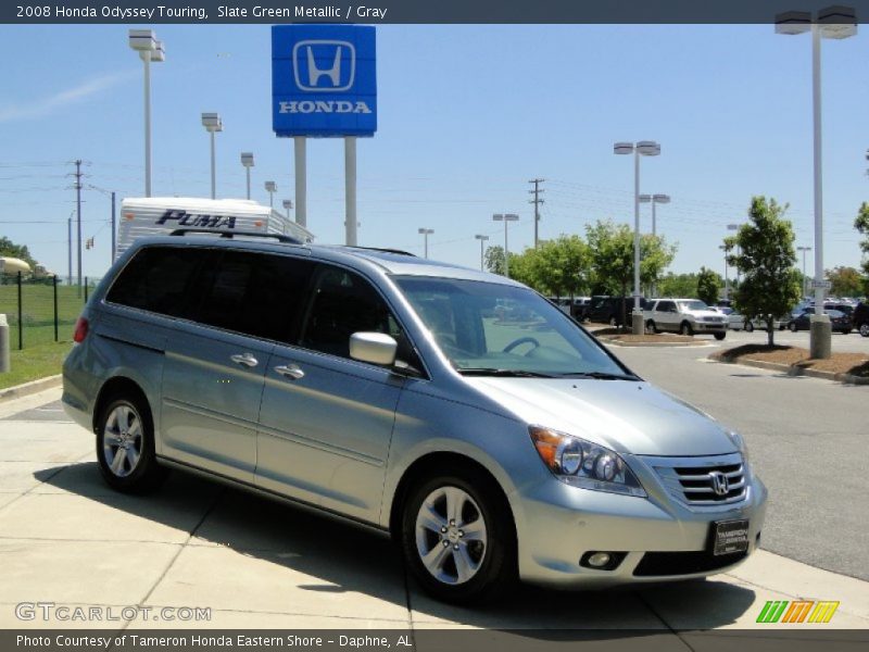 Slate Green Metallic / Gray 2008 Honda Odyssey Touring
