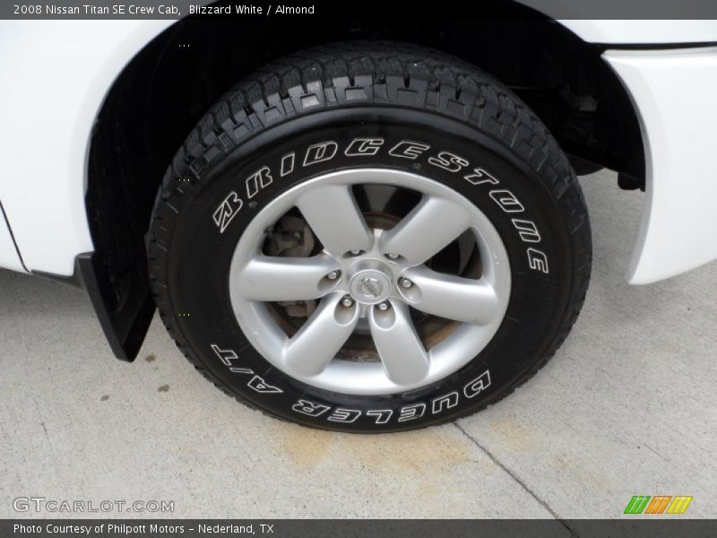 Blizzard White / Almond 2008 Nissan Titan SE Crew Cab