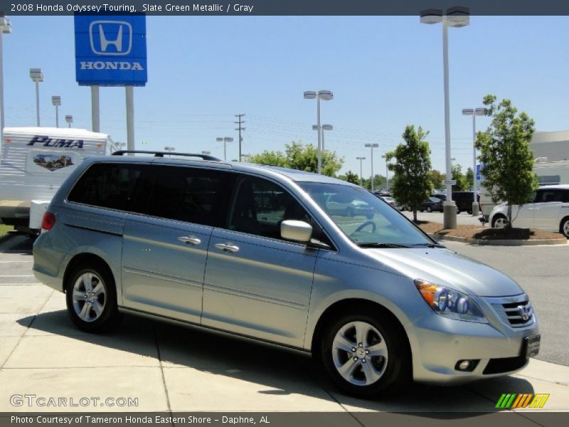 Slate Green Metallic / Gray 2008 Honda Odyssey Touring