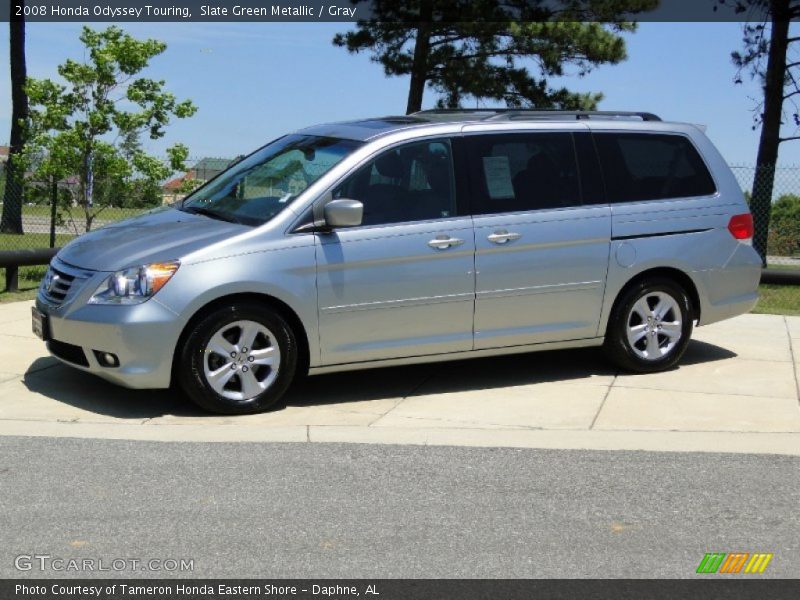Slate Green Metallic / Gray 2008 Honda Odyssey Touring