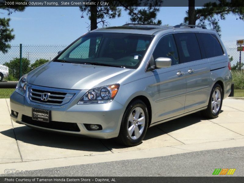 Slate Green Metallic / Gray 2008 Honda Odyssey Touring