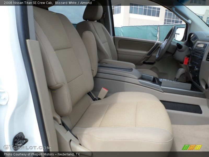 Blizzard White / Almond 2008 Nissan Titan SE Crew Cab