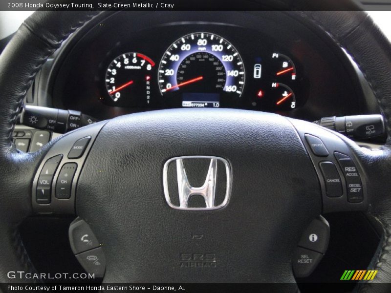 Slate Green Metallic / Gray 2008 Honda Odyssey Touring