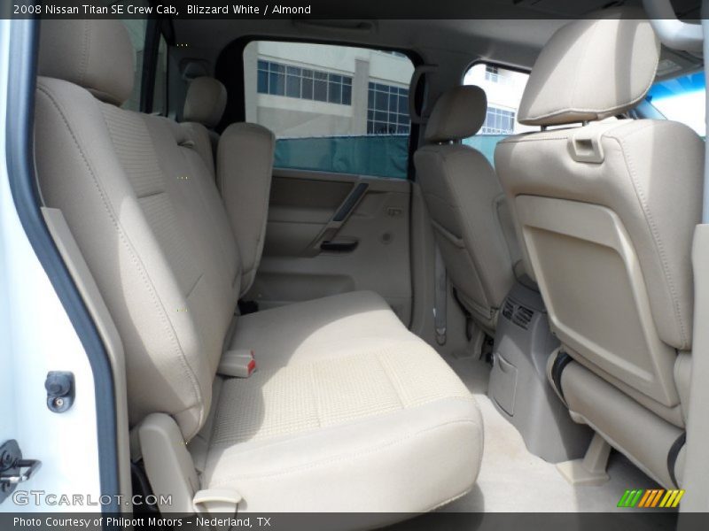 Blizzard White / Almond 2008 Nissan Titan SE Crew Cab