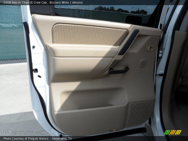 Blizzard White / Almond 2008 Nissan Titan SE Crew Cab