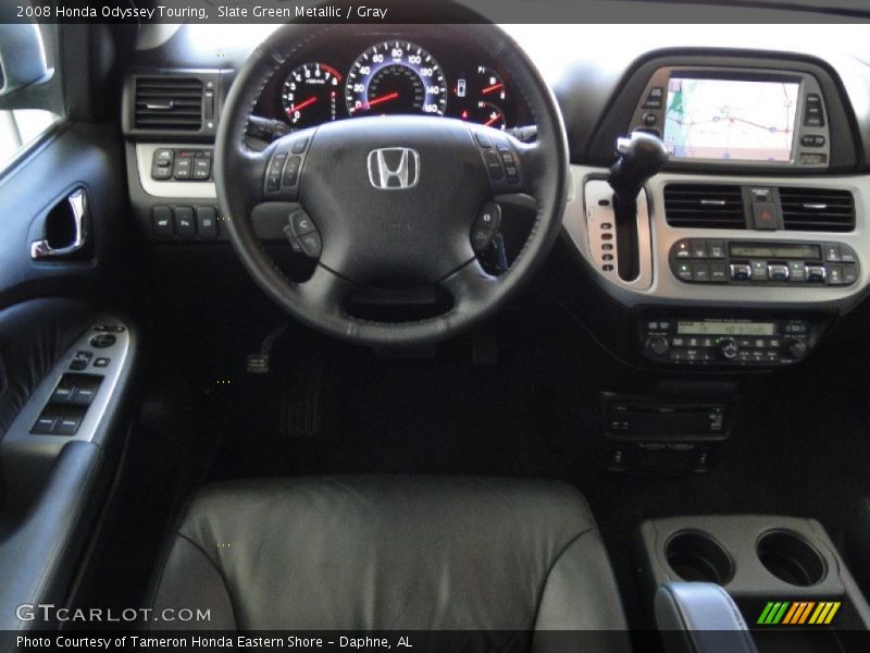 Slate Green Metallic / Gray 2008 Honda Odyssey Touring