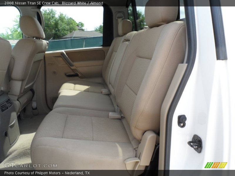 Blizzard White / Almond 2008 Nissan Titan SE Crew Cab