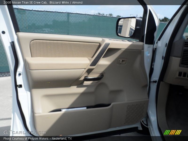 Blizzard White / Almond 2008 Nissan Titan SE Crew Cab