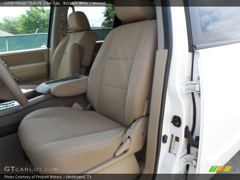 Blizzard White / Almond 2008 Nissan Titan SE Crew Cab