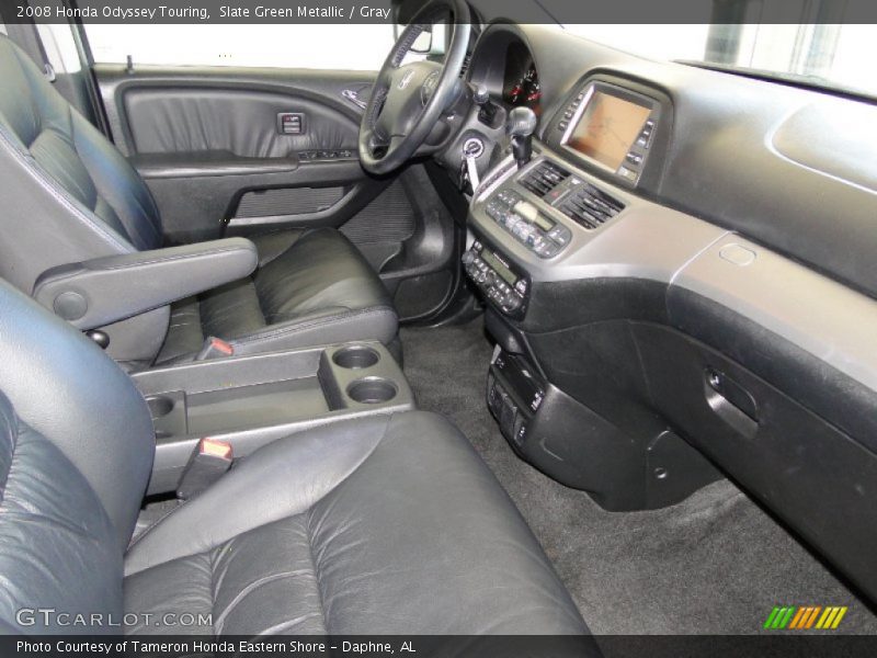 Slate Green Metallic / Gray 2008 Honda Odyssey Touring