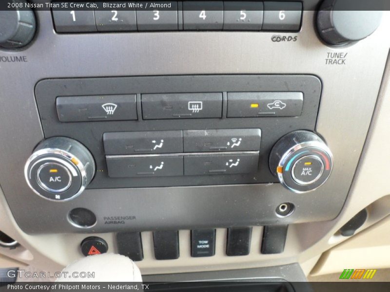Blizzard White / Almond 2008 Nissan Titan SE Crew Cab