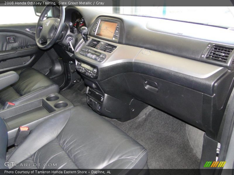 Slate Green Metallic / Gray 2008 Honda Odyssey Touring