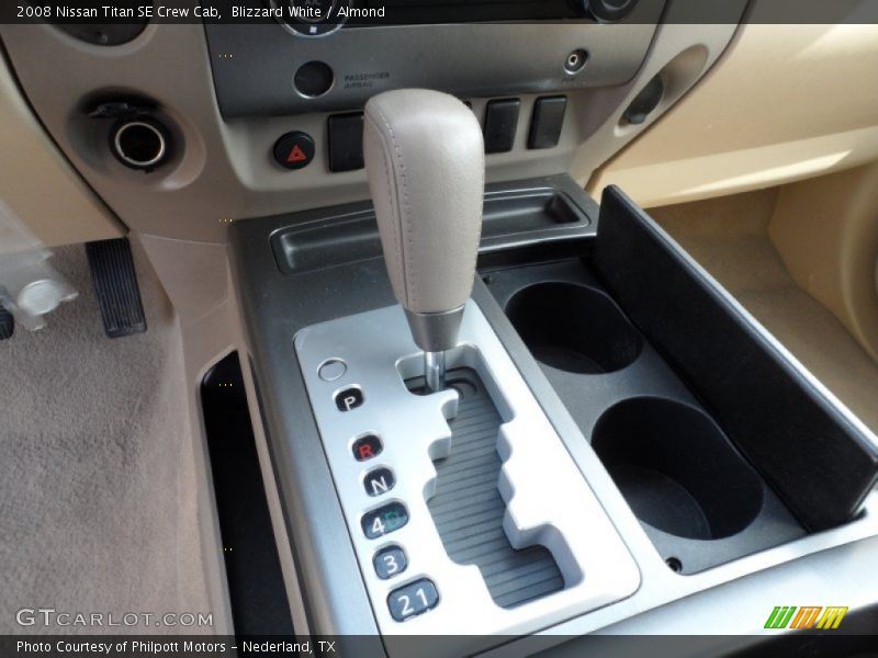 Blizzard White / Almond 2008 Nissan Titan SE Crew Cab
