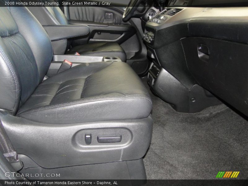 Slate Green Metallic / Gray 2008 Honda Odyssey Touring