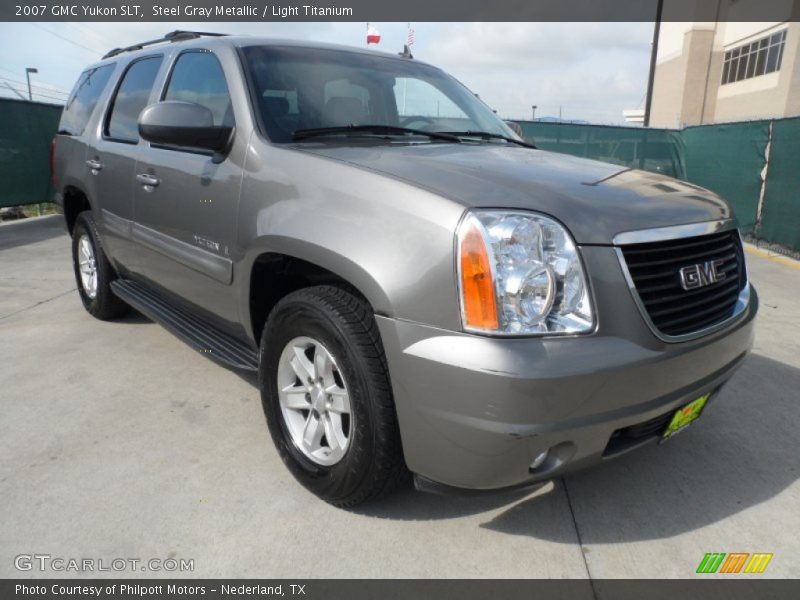 Steel Gray Metallic / Light Titanium 2007 GMC Yukon SLT
