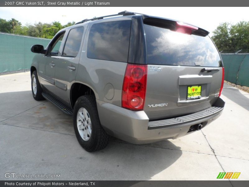 Steel Gray Metallic / Light Titanium 2007 GMC Yukon SLT