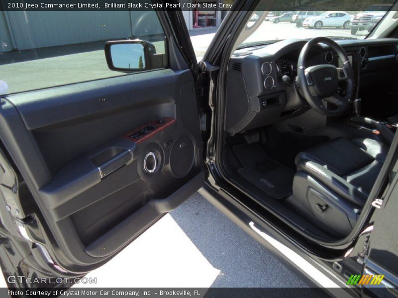 Brilliant Black Crystal Pearl / Dark Slate Gray 2010 Jeep Commander Limited