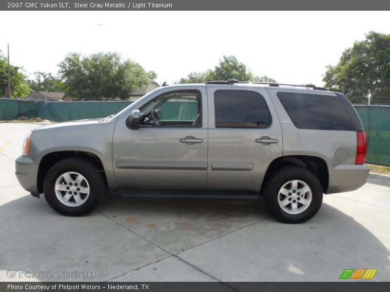 Steel Gray Metallic / Light Titanium 2007 GMC Yukon SLT