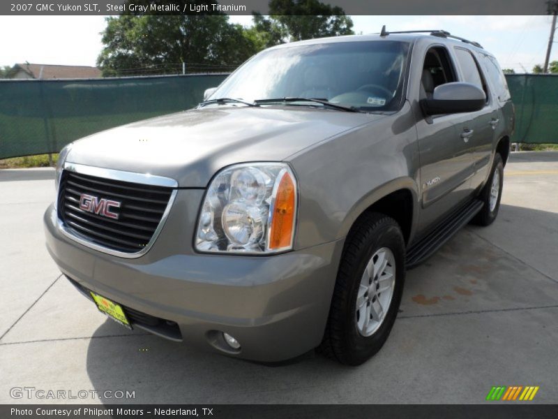 Steel Gray Metallic / Light Titanium 2007 GMC Yukon SLT