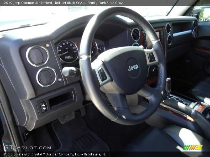 Brilliant Black Crystal Pearl / Dark Slate Gray 2010 Jeep Commander Limited
