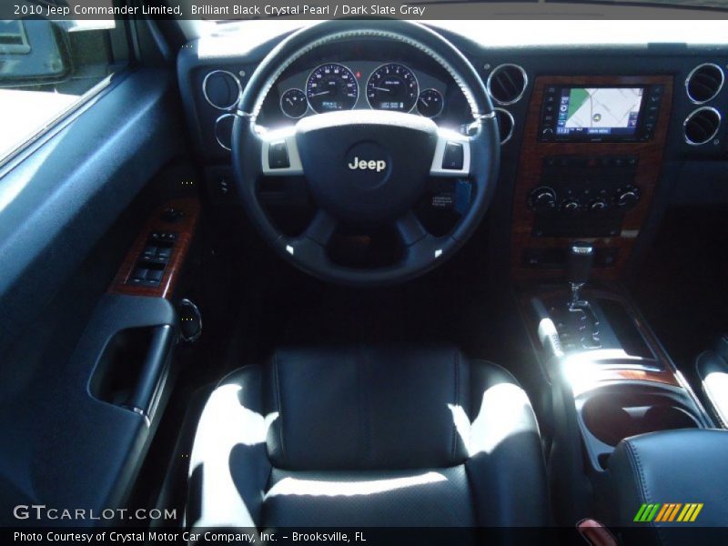 Brilliant Black Crystal Pearl / Dark Slate Gray 2010 Jeep Commander Limited