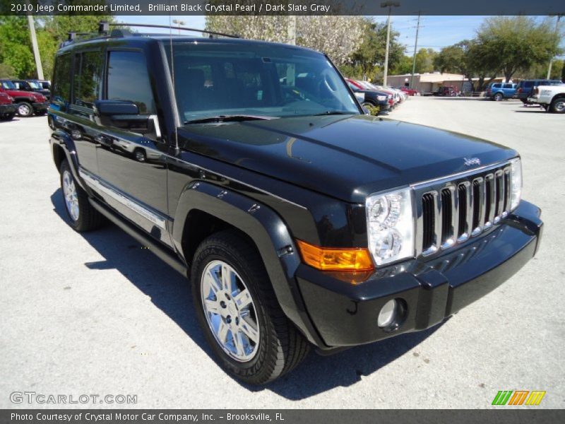 Brilliant Black Crystal Pearl / Dark Slate Gray 2010 Jeep Commander Limited