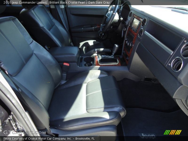 Brilliant Black Crystal Pearl / Dark Slate Gray 2010 Jeep Commander Limited