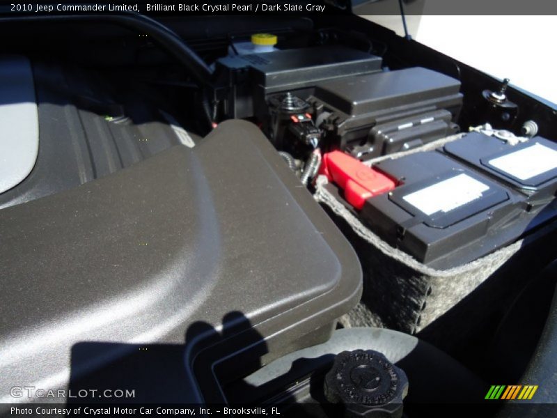 Brilliant Black Crystal Pearl / Dark Slate Gray 2010 Jeep Commander Limited