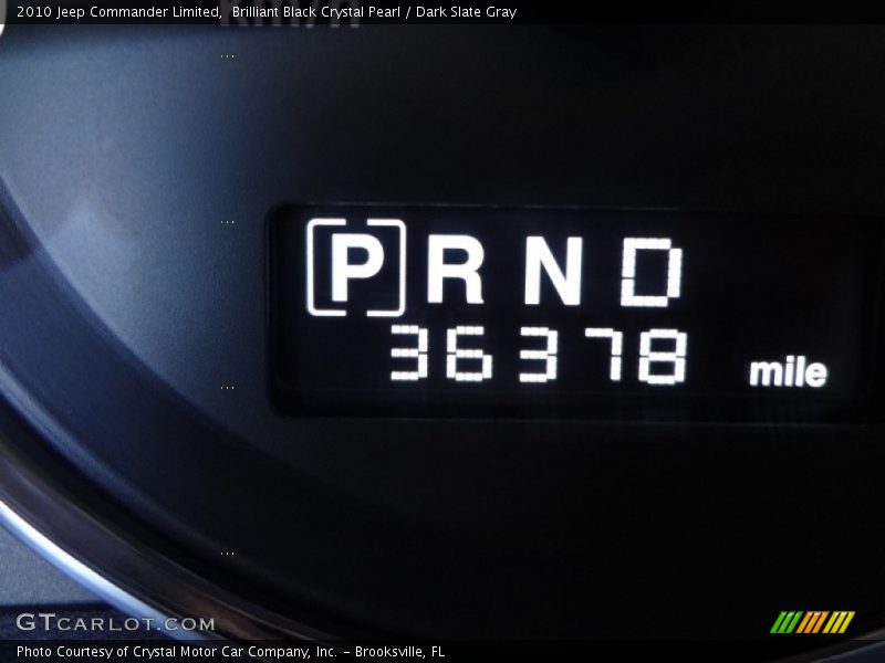 Brilliant Black Crystal Pearl / Dark Slate Gray 2010 Jeep Commander Limited