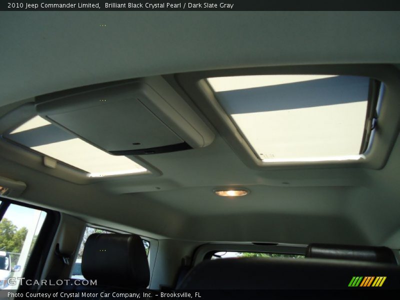 Brilliant Black Crystal Pearl / Dark Slate Gray 2010 Jeep Commander Limited