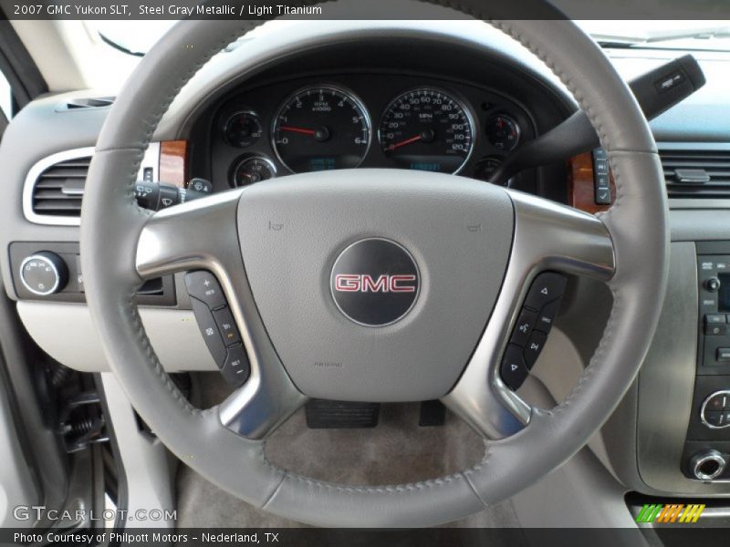 Steel Gray Metallic / Light Titanium 2007 GMC Yukon SLT