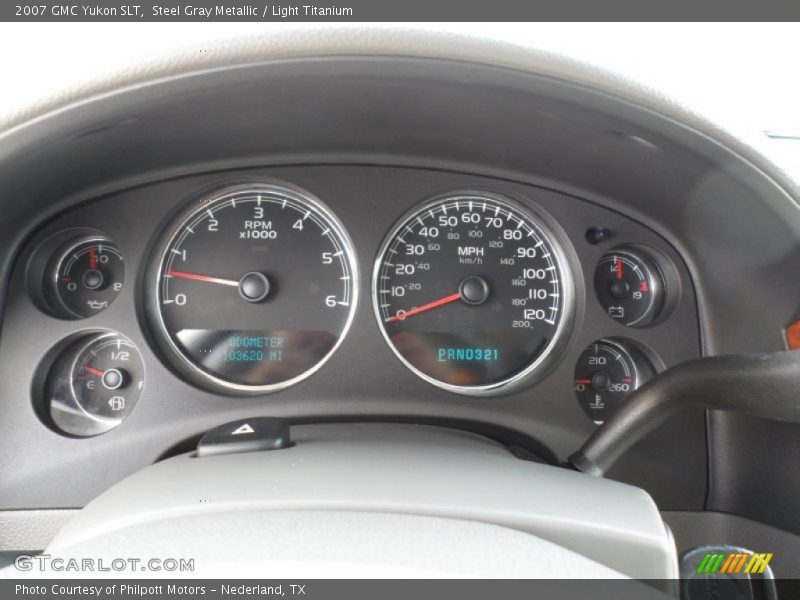 Steel Gray Metallic / Light Titanium 2007 GMC Yukon SLT