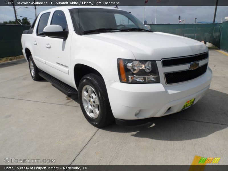 Summit White / Ebony/Light Cashmere 2007 Chevrolet Avalanche LT