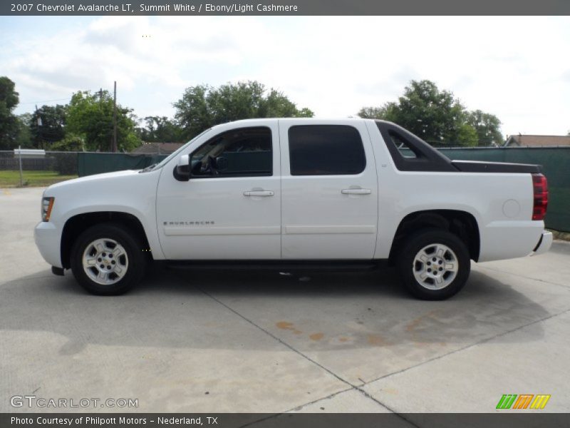 Summit White / Ebony/Light Cashmere 2007 Chevrolet Avalanche LT
