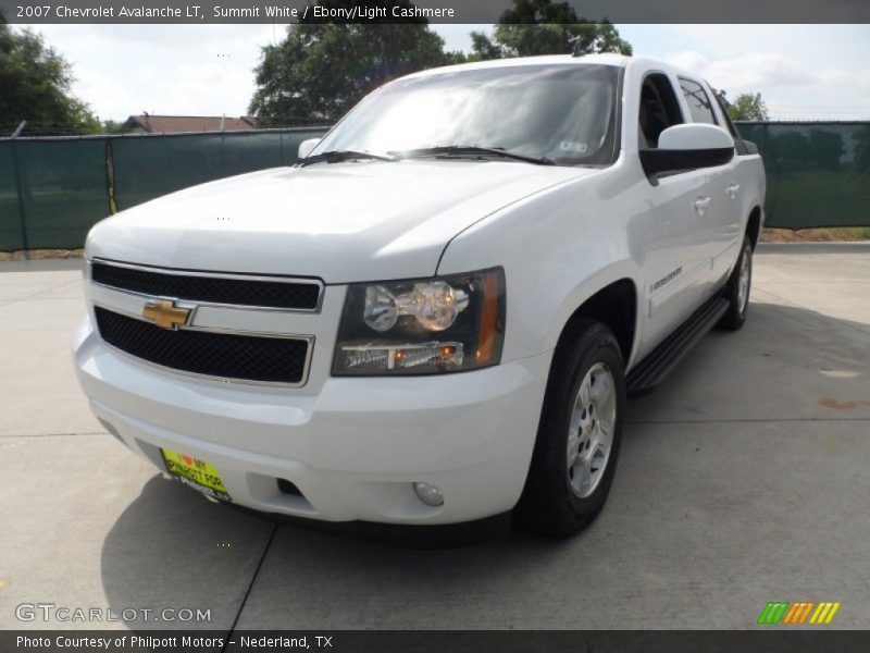 Summit White / Ebony/Light Cashmere 2007 Chevrolet Avalanche LT