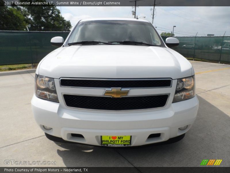 Summit White / Ebony/Light Cashmere 2007 Chevrolet Avalanche LT