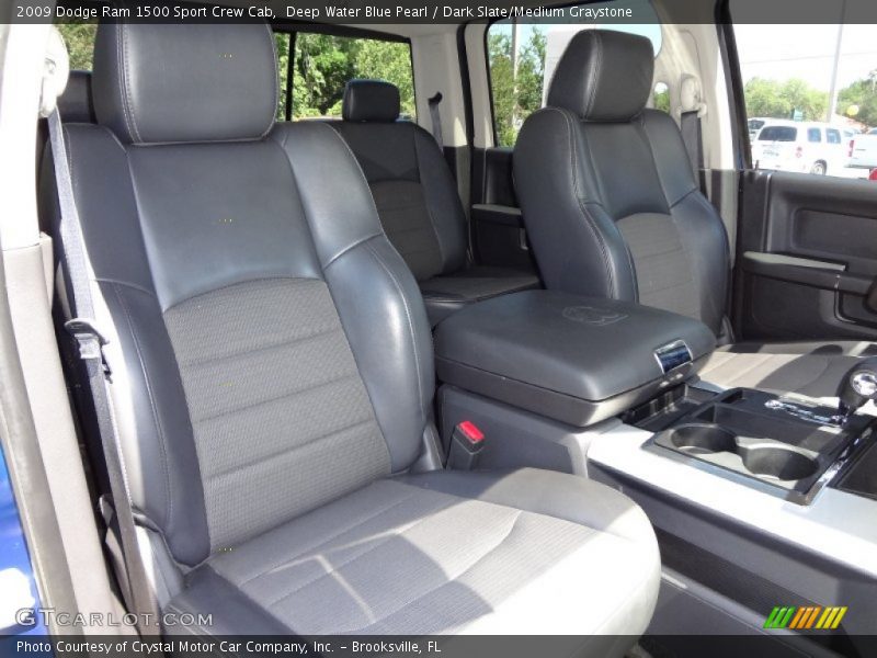Deep Water Blue Pearl / Dark Slate/Medium Graystone 2009 Dodge Ram 1500 Sport Crew Cab