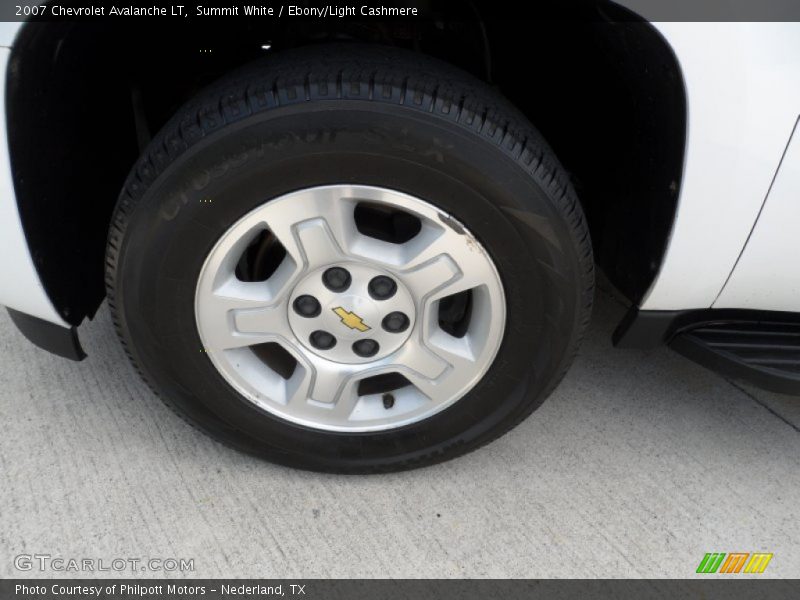 Summit White / Ebony/Light Cashmere 2007 Chevrolet Avalanche LT