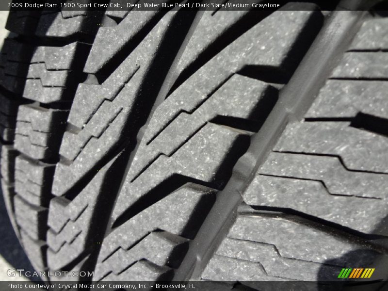 Deep Water Blue Pearl / Dark Slate/Medium Graystone 2009 Dodge Ram 1500 Sport Crew Cab