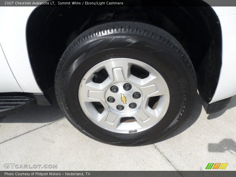 Summit White / Ebony/Light Cashmere 2007 Chevrolet Avalanche LT