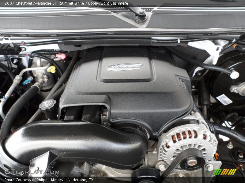 Summit White / Ebony/Light Cashmere 2007 Chevrolet Avalanche LT
