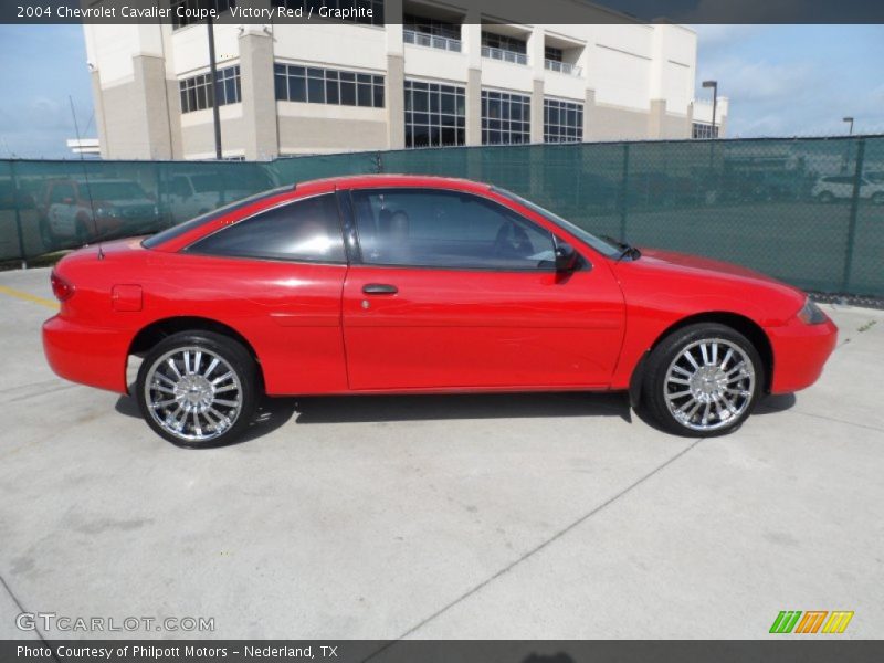 Victory Red / Graphite 2004 Chevrolet Cavalier Coupe